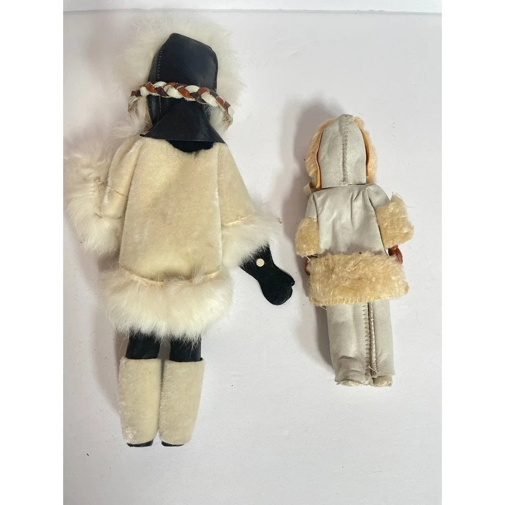Vintage Inuit Eskimo Doll Pair 11